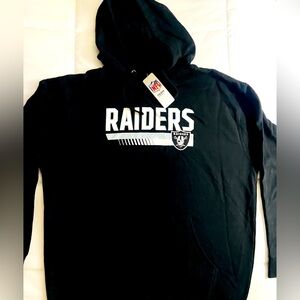 Las Vegas Raiders Football Hoodie Pullover Sweatshirt Men's Size XXL Black NWT